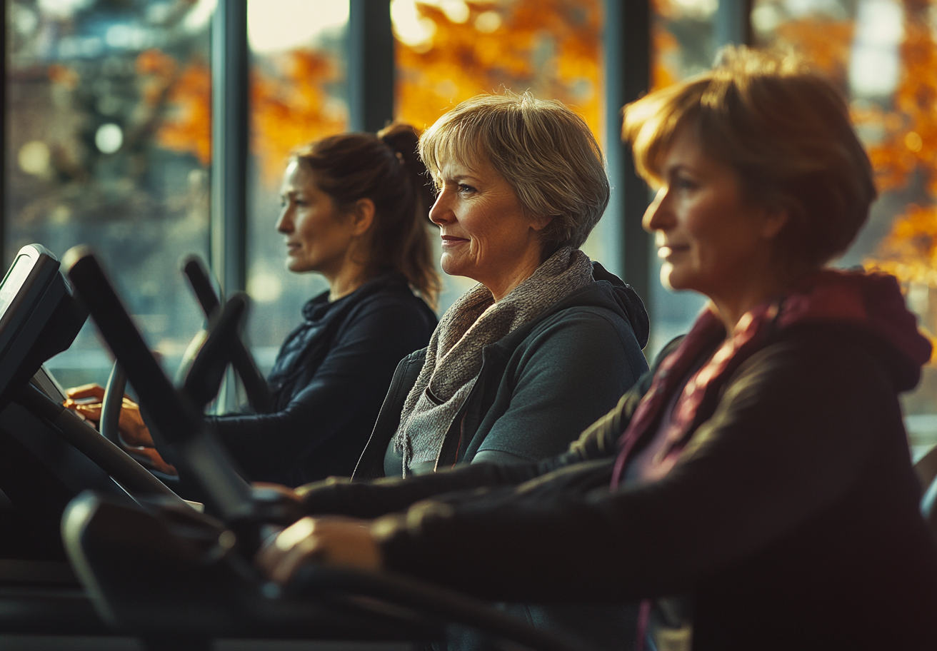 Людина старшого віку під час тренування